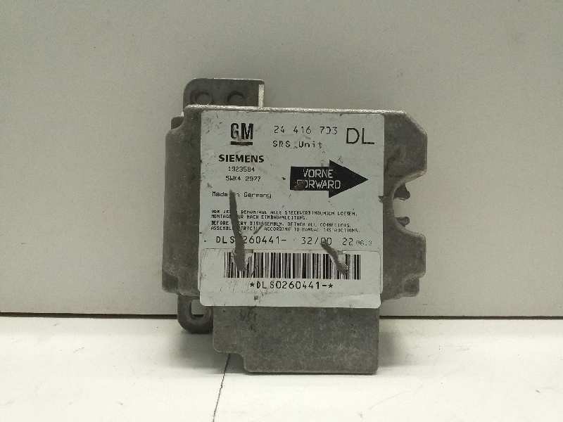 Recambio de centralita airbag para opel astra g berlina comfort referencia OEM IAM 5WK42977 24416703 