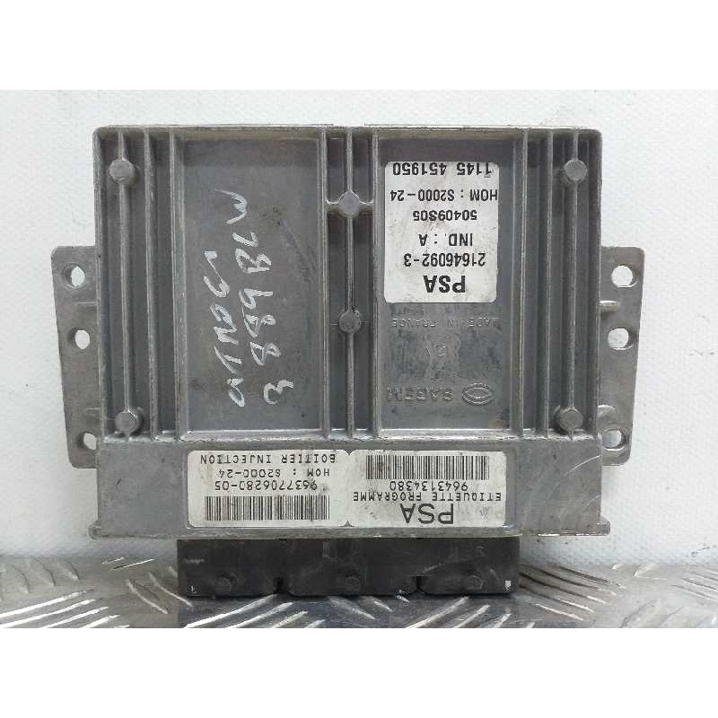 Recambio de centralita motor uce para citroën berlingo 1.4i 600 furg. referencia OEM IAM 9643134380  