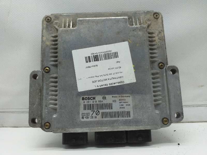 Recambio de centralita motor uce para peugeot 206 berlina play station 2 referencia OEM IAM 0281010594 9642013980 