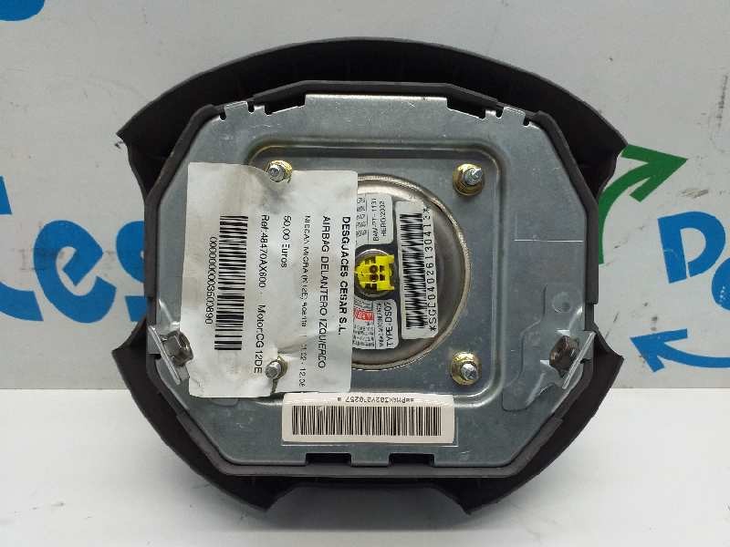 Recambio de airbag delantero izquierdo para nissan micra (k12e) acenta referencia OEM IAM 48470AX600  