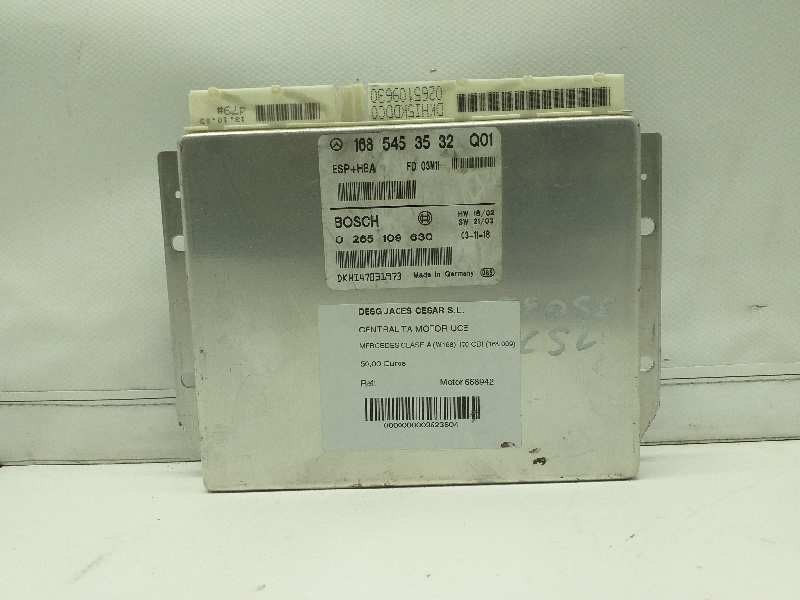 Recambio de centralita motor uce para mercedes-benz clase a (w168) 170 cdi (168.009) referencia OEM IAM 0265109630 1685453532 