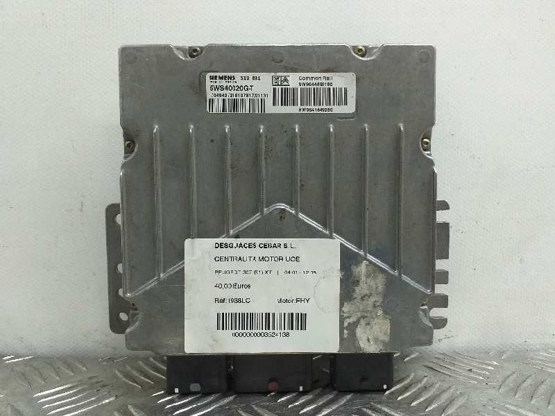 Recambio de centralita motor uce para peugeot 307 (s1) xt referencia OEM IAM 5WS40020G-T SW9644895180 