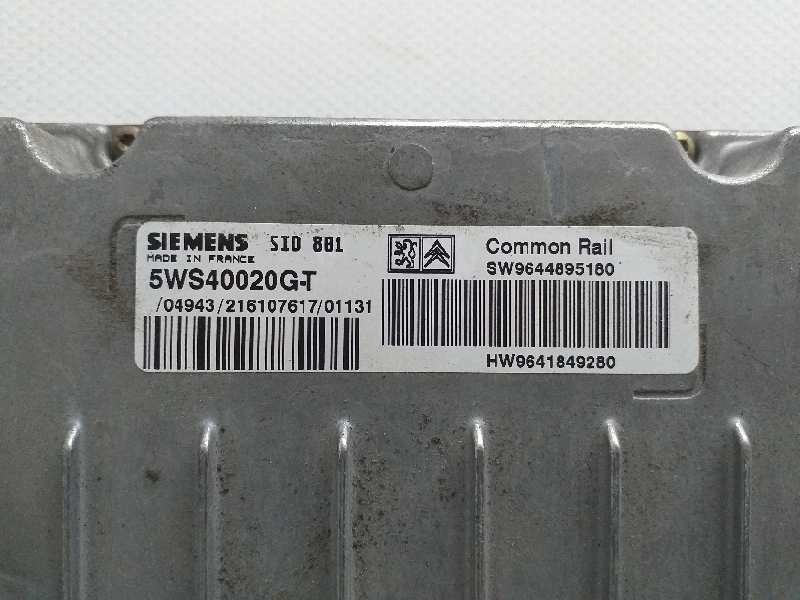 Recambio de centralita motor uce para peugeot 307 (s1) xt referencia OEM IAM 5WS40020G-T SW9644895180 