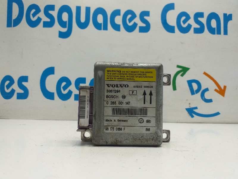 Recambio de centralita airbag para volvo v40 familiar 1.8i referencia OEM IAM 0285001147 30611294 