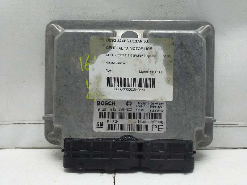 Recambio de centralita motor uce para opel vectra b berlina elegance referencia OEM IAM 0281010269 24417194 