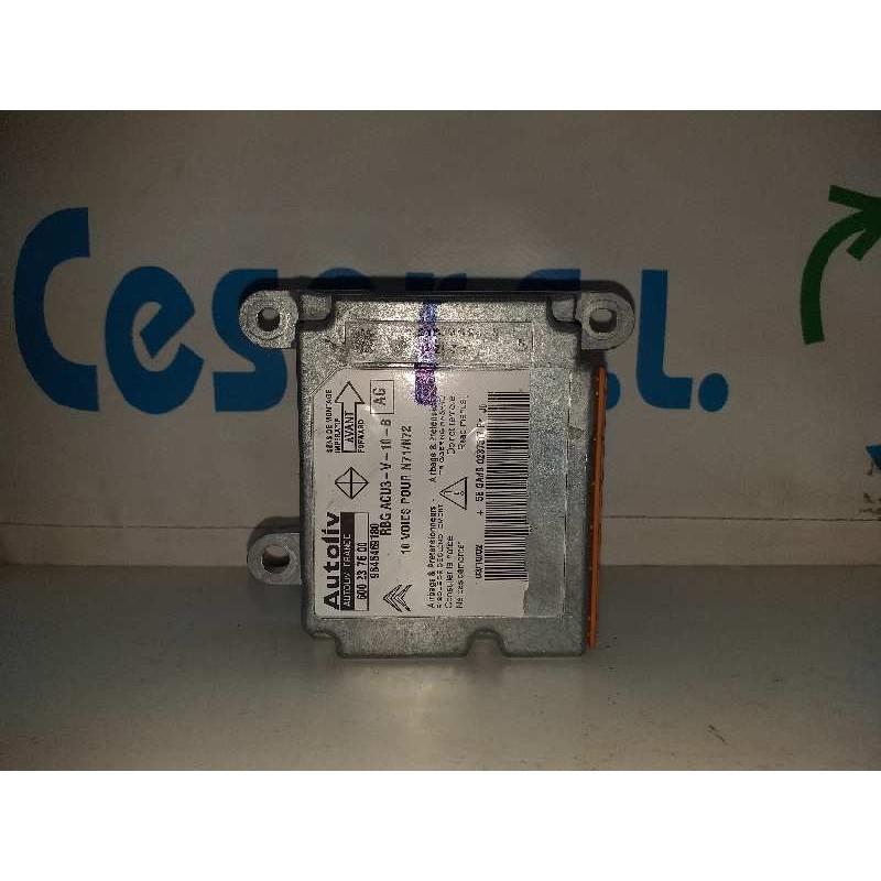 Recambio de centralita airbag para citroën xsara berlina 2.0 hdi 66kw premier referencia OEM IAM 600237600 9646469180 
