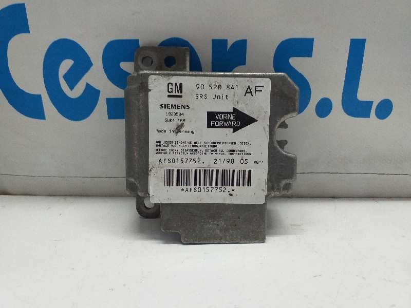 Recambio de centralita airbag para opel astra g berlina club referencia OEM IAM 5WK4168 90520841 