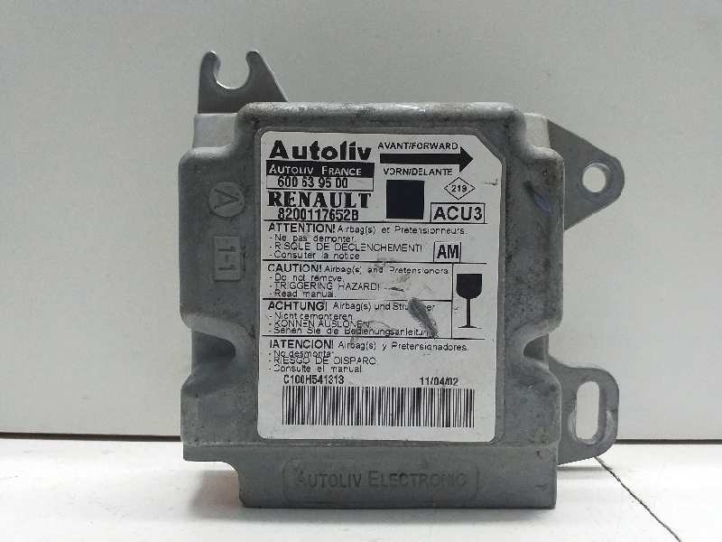 Recambio de centralita airbag para renault scenic (ja..) 1.9 dci authentique referencia OEM IAM 600639500 8200117652B  Recambio de centralita airbag para renault scenic (ja..) 1.9 dci authentique referencia OEM IAM 600639500 8200117652B