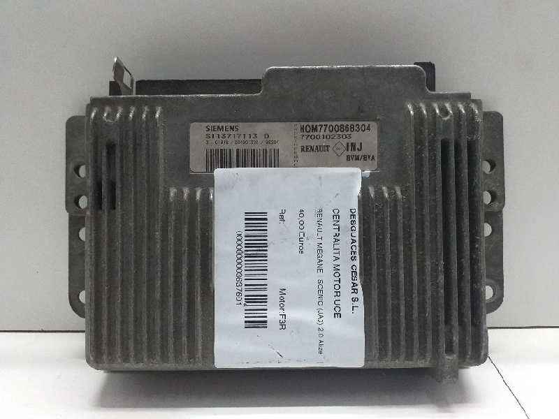 Recambio de centralita motor uce para renault megane i scenic (ja0) 2.0 alize referencia OEM IAM S113717113D HOM7700868304 