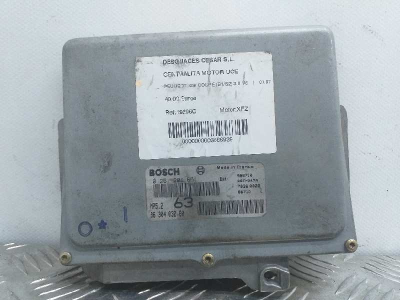 Recambio de centralita motor uce para peugeot 406 coupe (s1/s2) 3.0 v6 referencia OEM IAM 0261204651 9630403280 