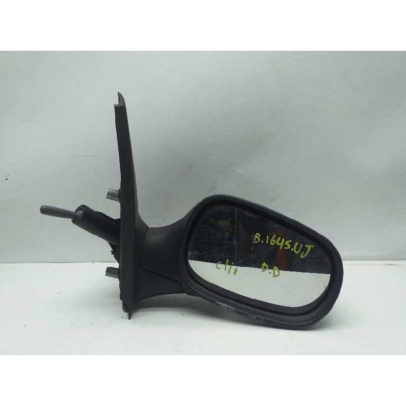Recambio de retrovisor derecho para renault clio i fase i+ii (b/c57) 1.2 alize referencia OEM IAM  MANUAL NEGRO