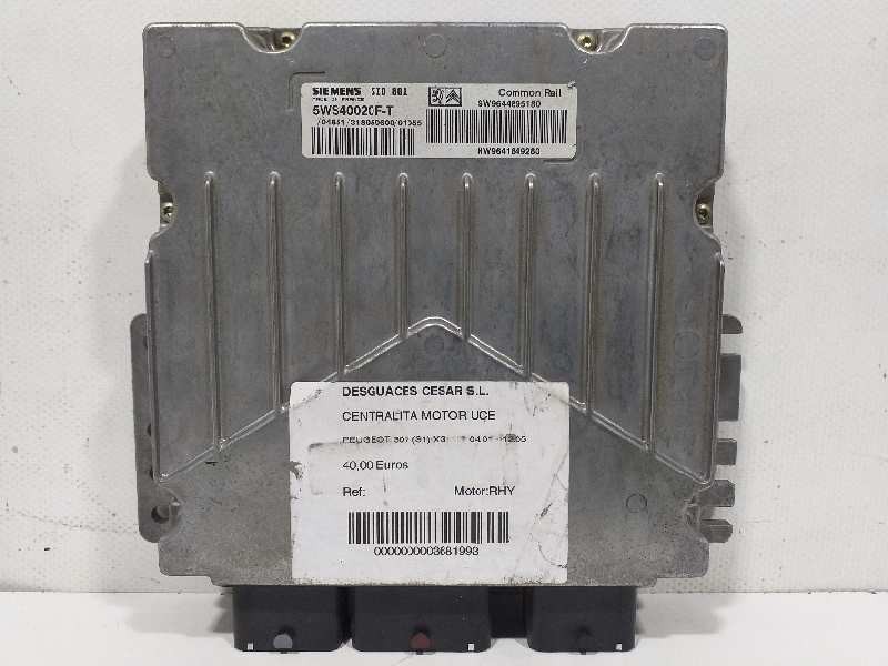 Recambio de centralita motor uce para peugeot 307 (s1) xs referencia OEM IAM SWS40020F-7 SW9644895180 