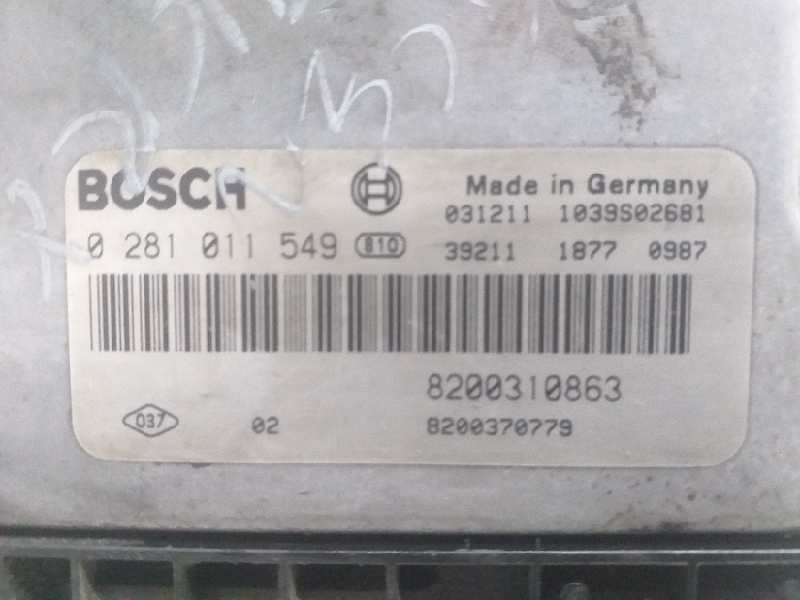 Recambio de centralita motor uce para renault scenic ii authentique referencia OEM IAM 0281011549 8200310863  Recambio de centralita motor uce para renault scenic ii authentique referencia OEM IAM 0281011549 8200310863
