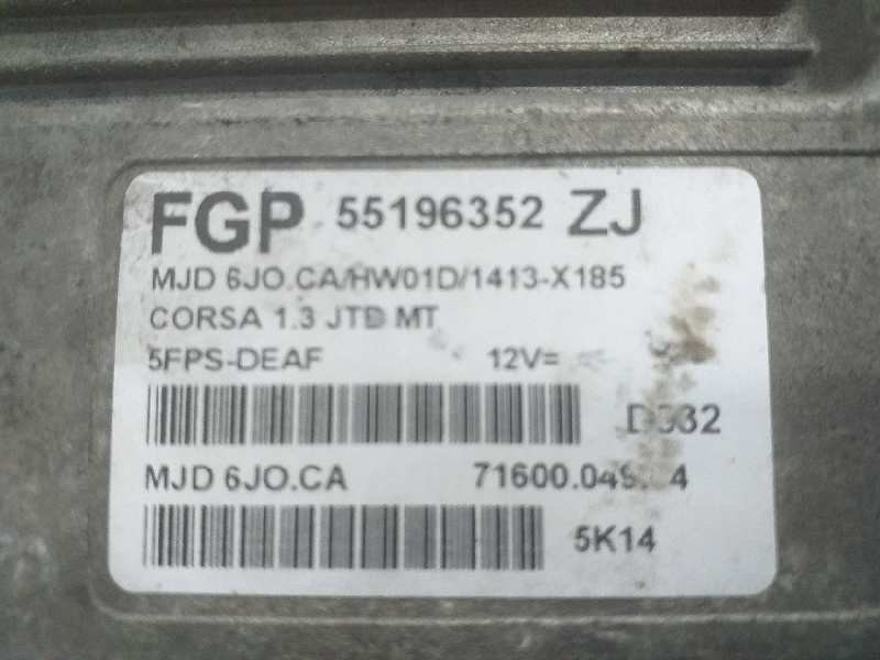 Recambio de centralita motor uce para nissan almera (n16/e) comfort referencia OEM IAM 237105M300 55196352ZJ 
