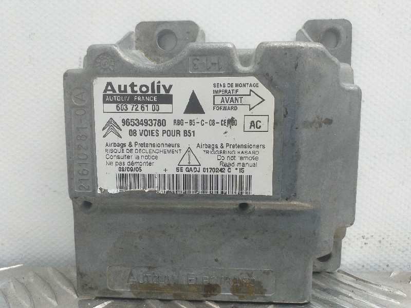 Recambio de centralita airbag para citroën c4 berlina referencia OEM IAM 9653493780  