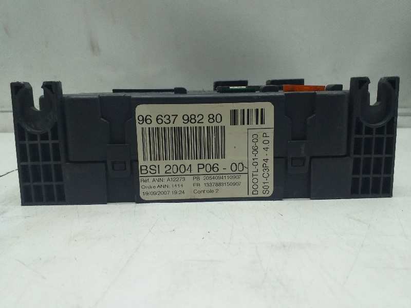 Recambio de caja reles / fusibles para peugeot 207 xad referencia OEM IAM 9663798280  
