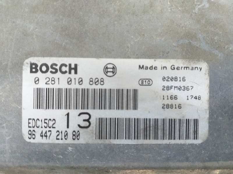 Recambio de centralita motor uce para citroën c5 berlina 2.0 hdi 90 sx/sx automático referencia OEM IAM 0281010808 9644721080 