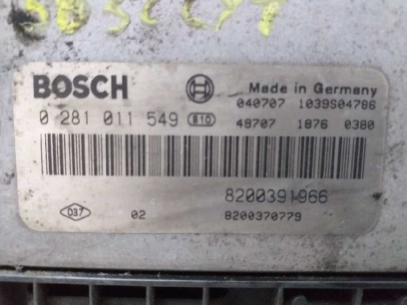 Recambio de centralita motor uce para renault scenic ii authentique referencia OEM IAM 0281011549 8200391966 