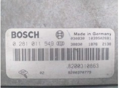 Recambio de centralita motor uce para renault megane ii berlina 5p confort dynamique referencia OEM IAM 0281011549 8200310863  2