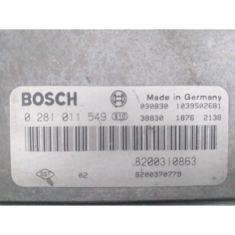 Recambio de centralita motor uce para renault megane ii berlina 5p confort dynamique referencia OEM IAM 0281011549 8200310863 