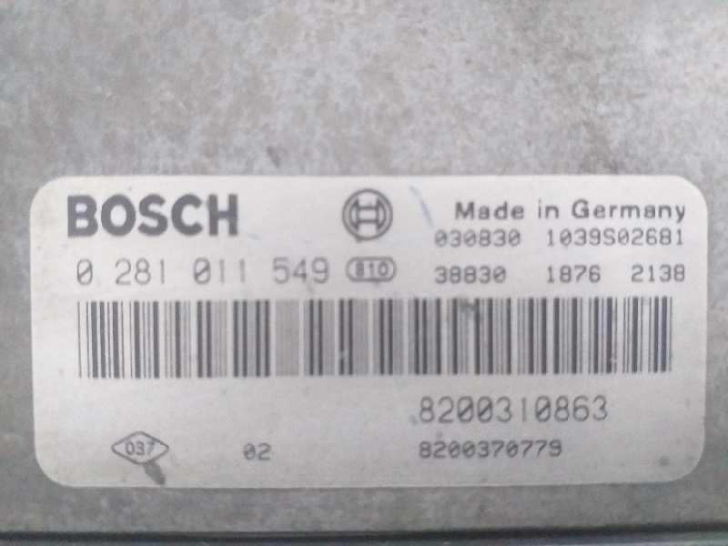 Recambio de centralita motor uce para renault megane ii berlina 5p confort dynamique referencia OEM IAM 0281011549 8200310863 