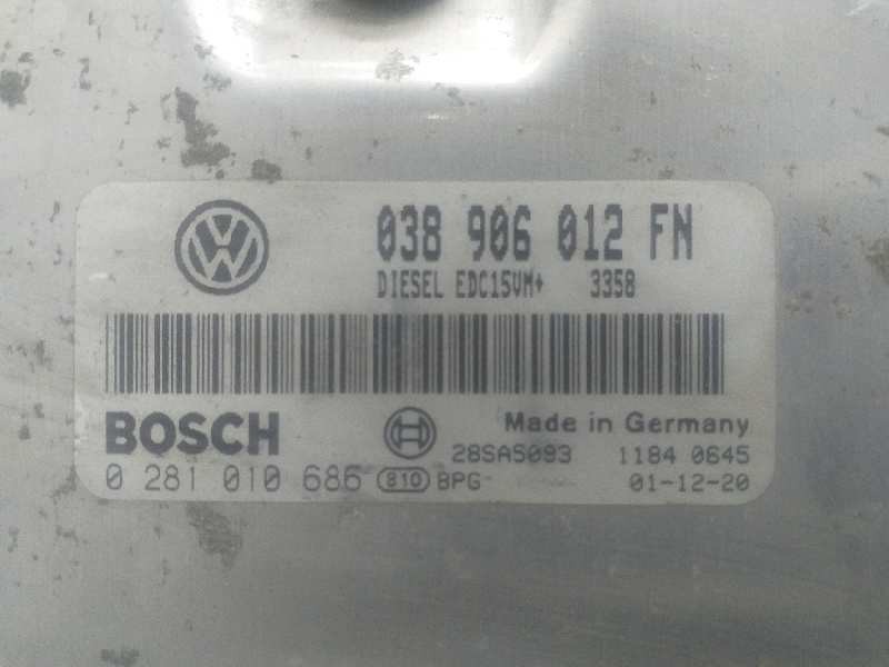 Recambio de centralita motor uce para seat leon (1m1) signo referencia OEM IAM 0281010686 038906012FN  Recambio de centralita motor uce para seat leon (1m1) signo referencia OEM IAM 0281010686 038906012FN