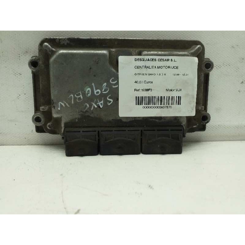 Recambio de centralita motor uce para citroën saxo 1.5 d x referencia OEM IAM 281001839 9630059880 