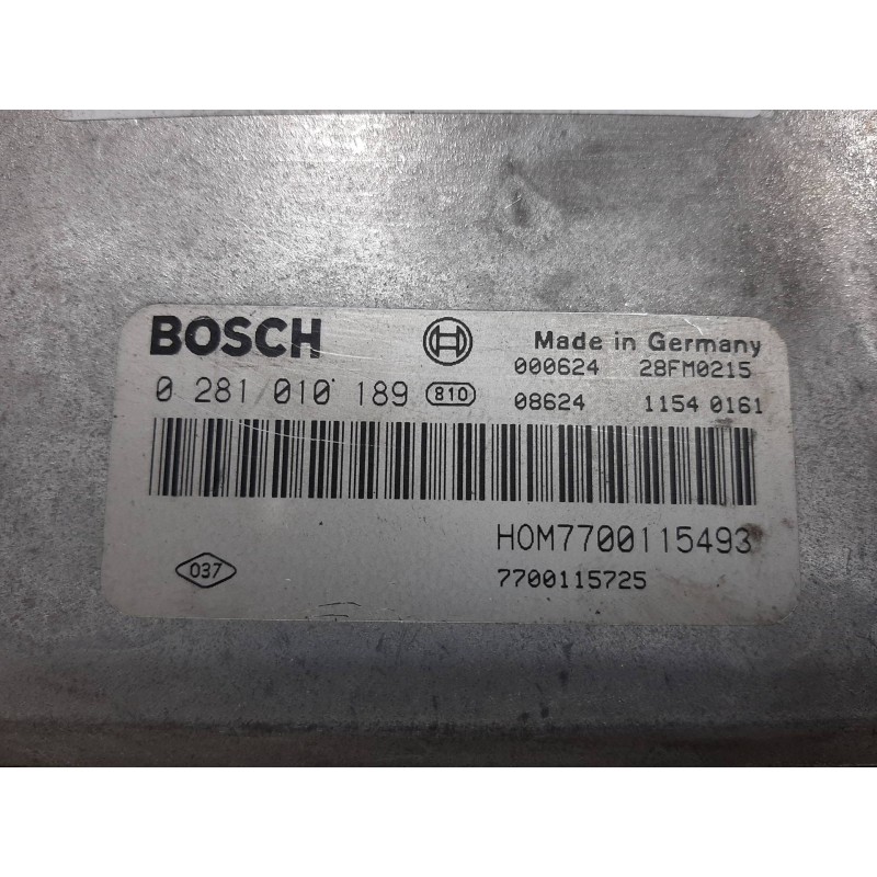 Recambio de centralita motor uce para renault scenic rx4 (ja0) 1.9 dci referencia OEM IAM 028101019 HOM7700115493 