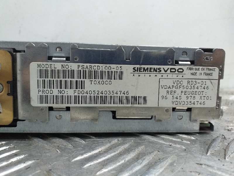 Recambio de sistema audio / radio cd para peugeot 1007 dolce referencia OEM IAM   