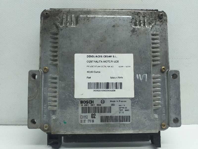 Recambio de centralita motor uce para peugeot 206 berlina xs referencia OEM IAM 0261001866 9635157980 