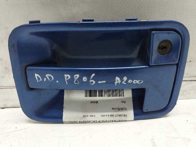 Recambio de maneta exterior delantera derecha para peugeot 806 2.0 hdi referencia OEM IAM  AZUL 