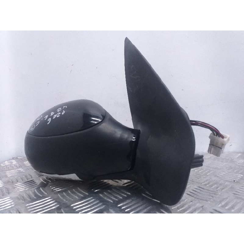 Recambio de retrovisor derecho para peugeot 206 berlina xt referencia OEM IAM  ELECTRICO NEGRO