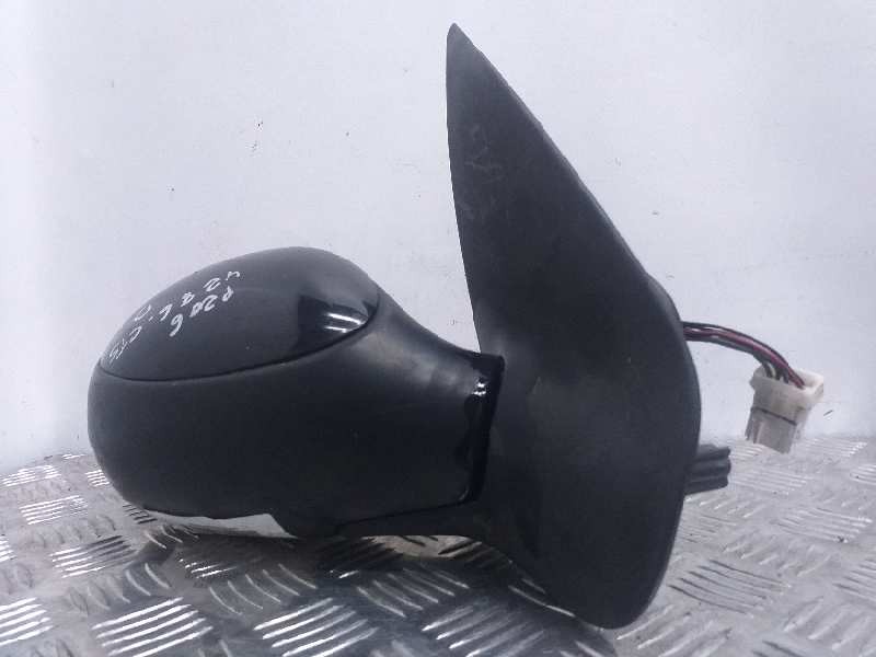 Recambio de retrovisor derecho para peugeot 206 berlina xt referencia OEM IAM  ELECTRICO NEGRO