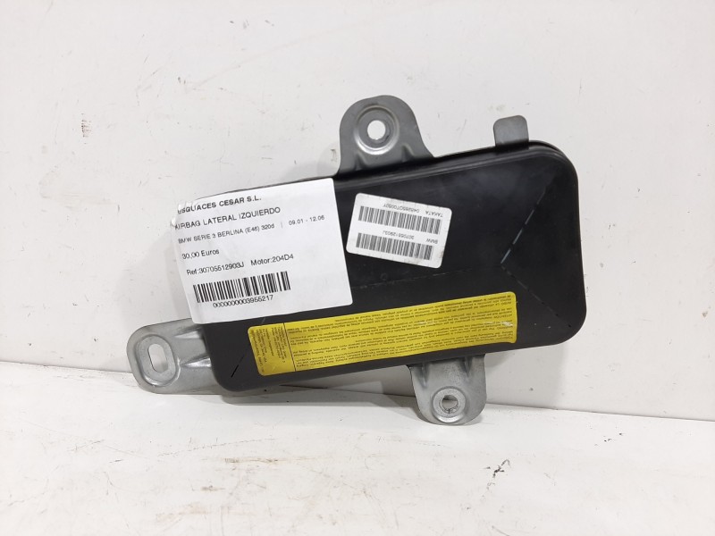 Recambio de airbag lateral izquierdo para bmw serie 3 berlina (e46) 320d referencia OEM IAM 30705512903J 04B265OT0050Y 