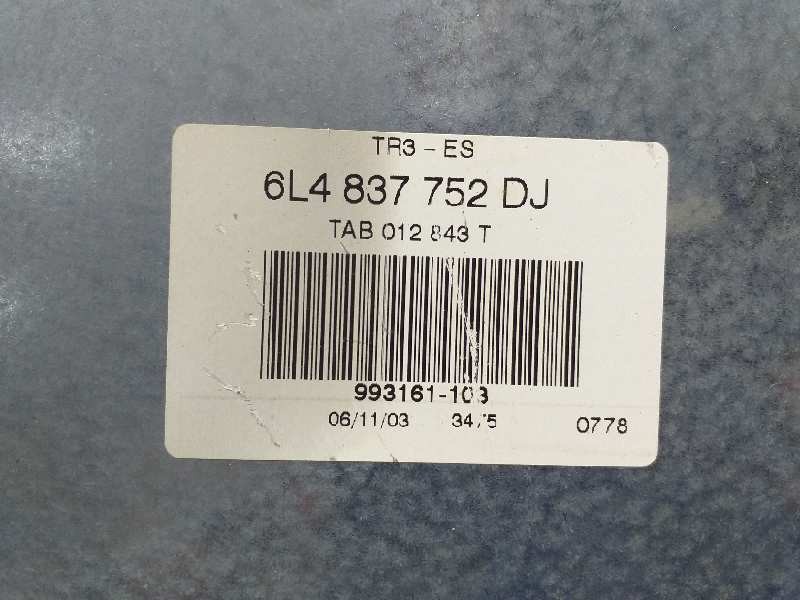 Recambio de elevalunas delantero derecho para seat ibiza (6l1) fresh referencia OEM IAM 6L4837752D  