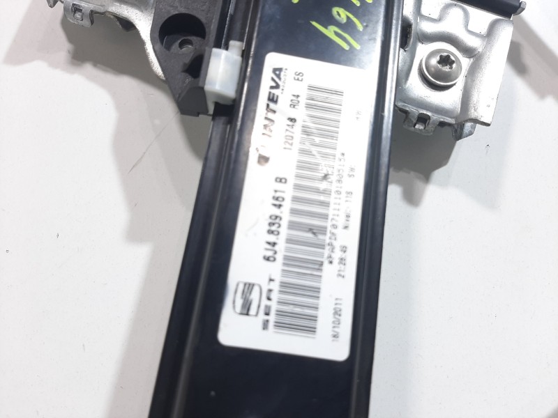 Recambio de elevalunas trasero izquierdo para seat ibiza (6j5) reference referencia OEM IAM 6J4839461B MANUAL 