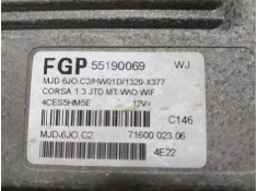Recambio de centralita motor uce para opel corsa c blue line referencia OEM IAM 55197119  
