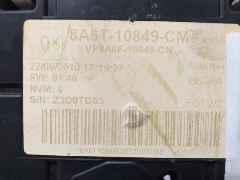 Recambio de cuadro instrumentos para ford fiesta (cb1) titanium referencia OEM IAM 8A6T108490M Z3D0TDS5 