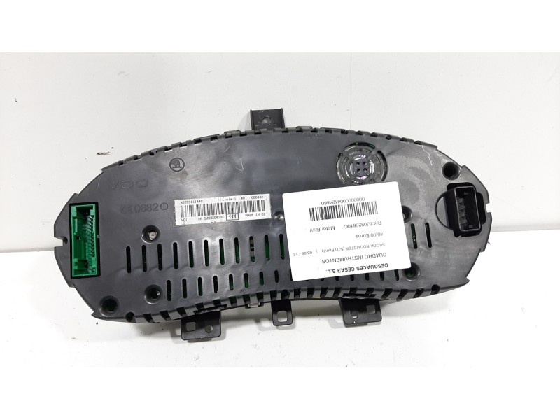 Recambio de cuadro instrumentos para skoda roomster (5j7) family referencia OEM IAM 5J0920810C  