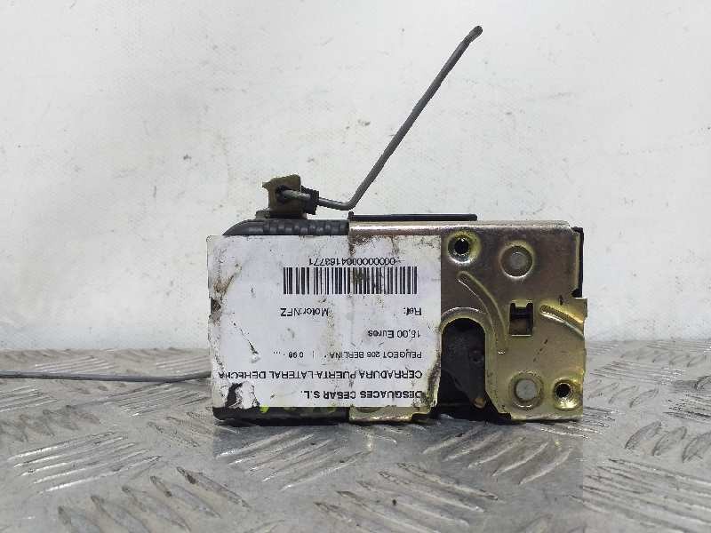 Recambio de cerradura puerta lateral derecha para peugeot 206 berlina referencia OEM IAM   