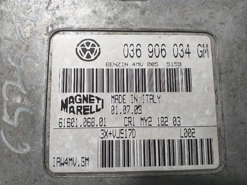 Recambio de centralita motor uce para seat ibiza (6l1) signo referencia OEM IAM 61601.068.01 036906034GM 