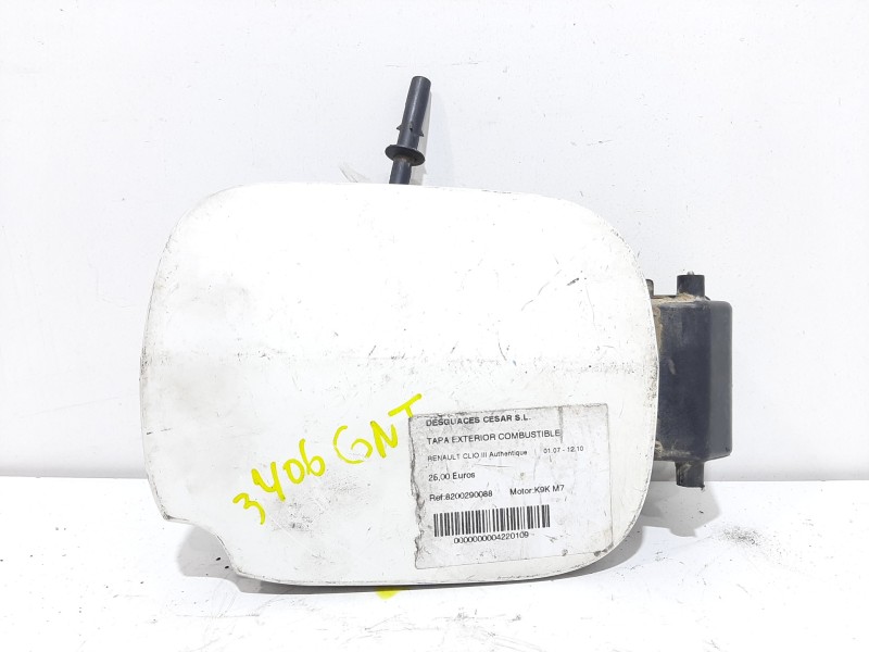 Recambio de tapa exterior combustible para renault clio iii authentique referencia OEM IAM 8200290088 BLANCO 