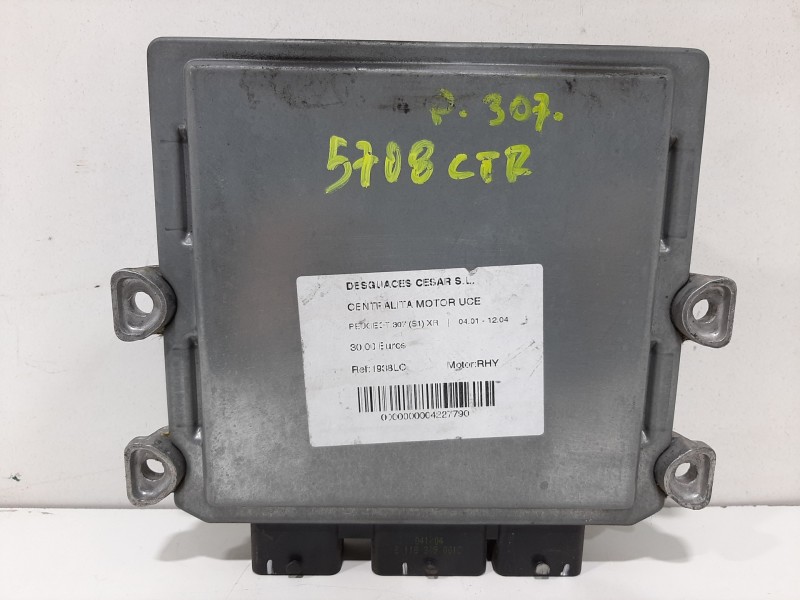 Recambio de centralita motor uce para peugeot 307 (s1) xr referencia OEM IAM 9653205380 5WS40145AT 