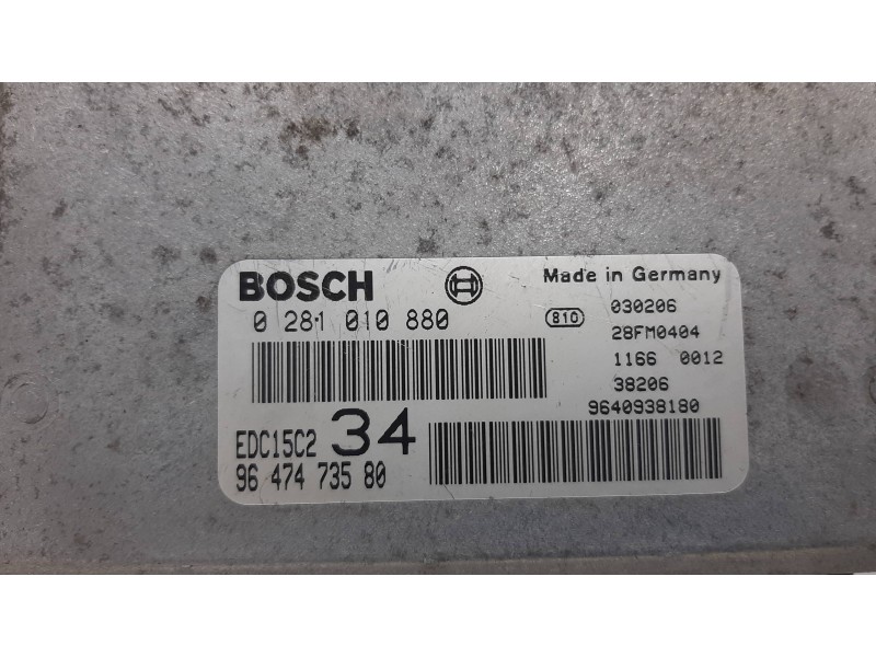 Recambio de centralita motor uce para peugeot 607 (s1) pack referencia OEM IAM 1938J0  