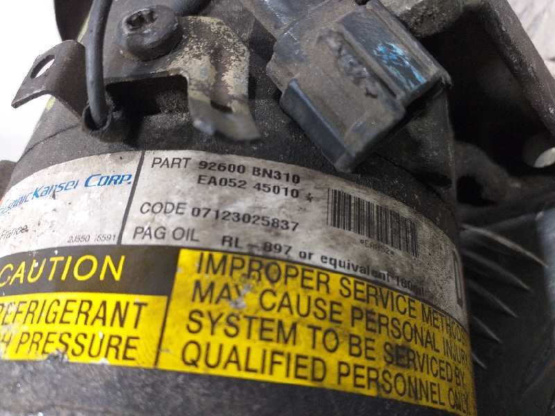Recambio de compresor aire acondicionado para nissan almera tino (v10m) acenta referencia OEM IAM 92600BN310   Recambio de compresor aire acondicionado para nissan almera tino (v10m) acenta referencia OEM IAM 92600BN310