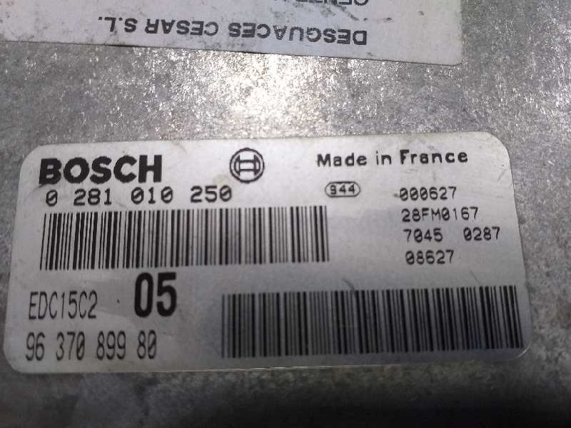 Recambio de centralita motor uce para peugeot 206 berlina xs referencia OEM IAM 0281010250 9637089980 