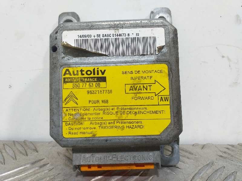 Recambio de centralita airbag para citroën xsara picasso 1.8 16v referencia OEM IAM 550776300 9632167780 