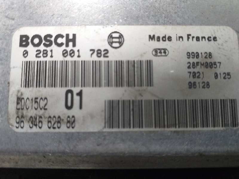 Recambio de centralita motor uce para peugeot 206 berlina xt referencia OEM IAM 0281001782 9634662880 