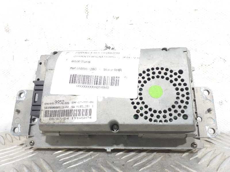 Recambio de pantalla multifuncion para citroën c4 berlina exclusive referencia OEM IAM 9655995280  