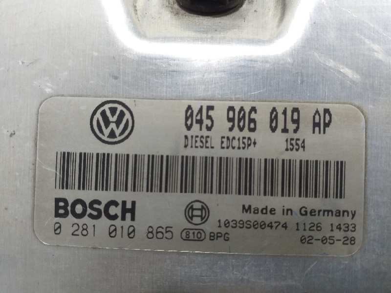 Recambio de centralita motor uce para volkswagen polo (9n1) highline referencia OEM IAM 0281010865 045906019AP  Recambio de centralita motor uce para volkswagen polo (9n1) highline referencia OEM IAM 0281010865 045906019AP